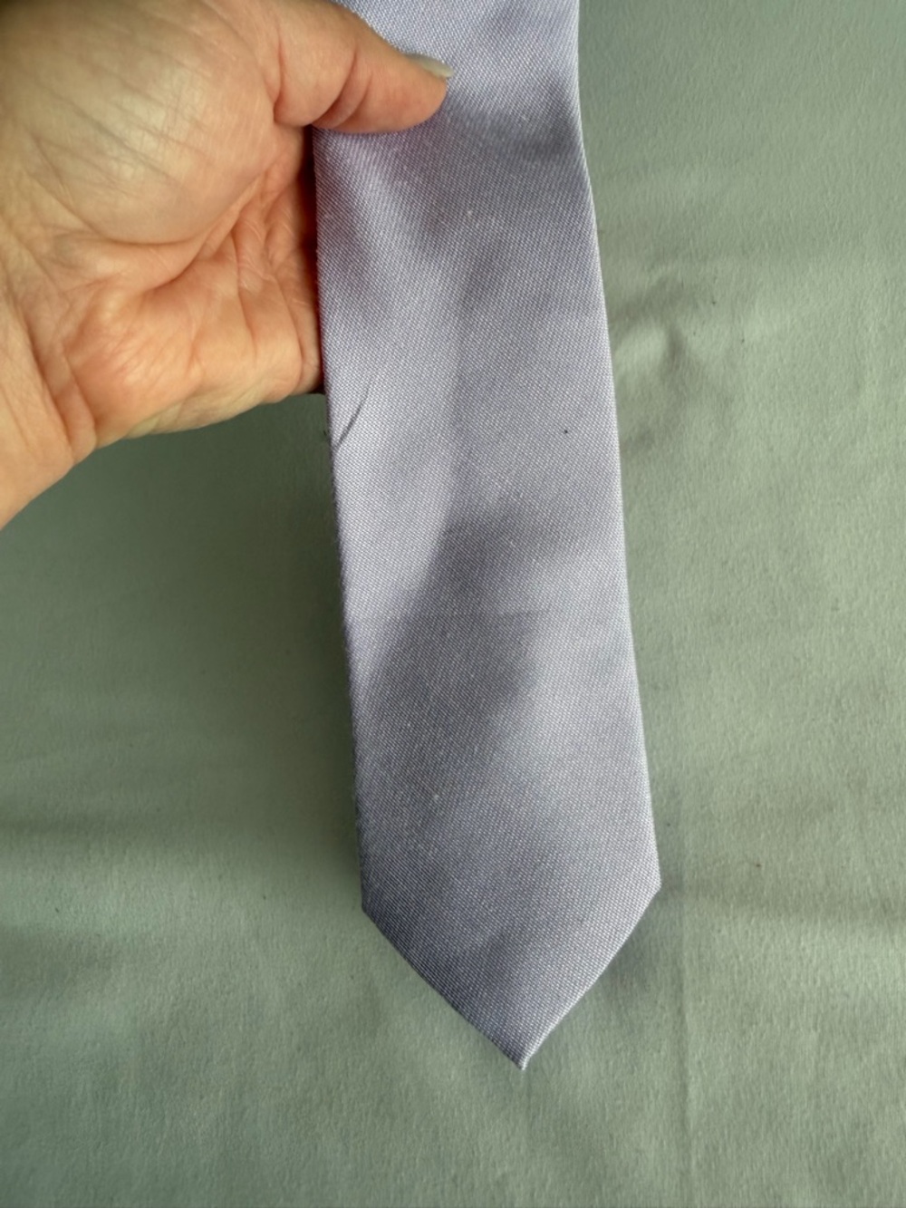 Birdy Grey "Simon" Matte Lavender Lilac Purple Groomsmen Modern Skinny Men's Tie - Picture 4 of 11
